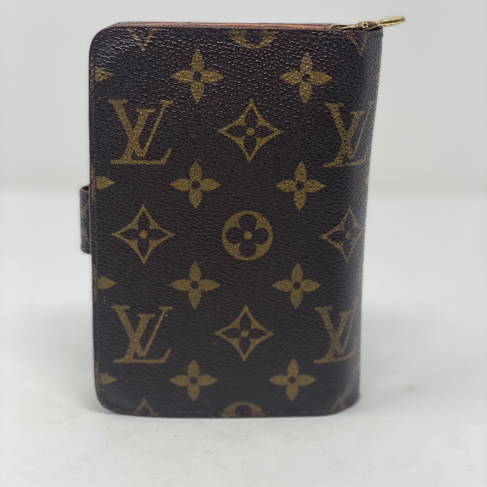 LOUIS VUITTON Logo Porte Papier Zip Bifold Wallet Monogram Brown Serial #SP0929 - Picture 4 of 12